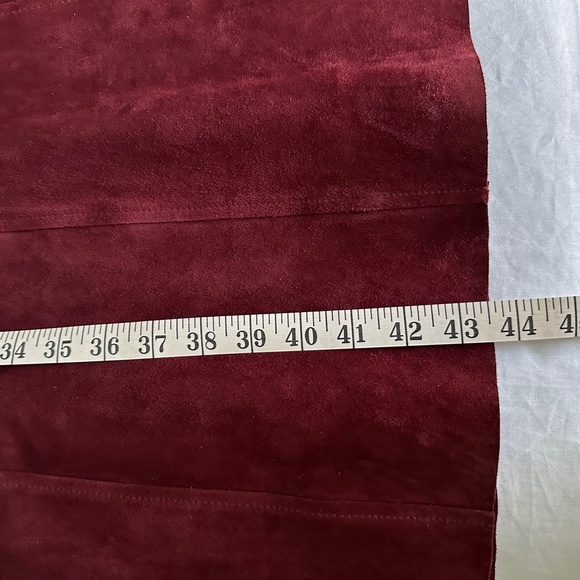 NWT INTERMIX Swede Burgundy Wine colour designer Dress size 2 - Picture 9 of 15